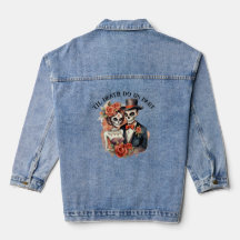Til Death do oss part Bröllop Denim Jacka