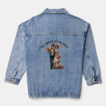 Til Death do oss part Bröllop Denim Jacka