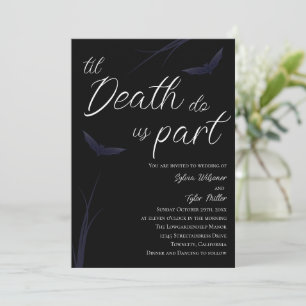 Til Death do oss part Bröllop Inbjudningar