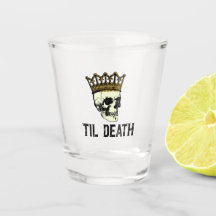 Til Death do oss Part Gothic Kung Skull med Krona