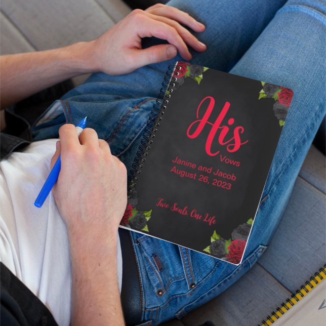 Til Death do oss part gotis Hans Vows Bok Anteckningsbok (Skapare uppladdad)