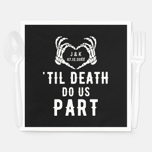 Til Death Do US Part Bröllop Supplies Anpassningsb Pappersservett