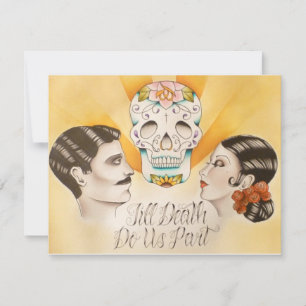 "Til Death do us part" Bröllopsinbjudan Inbjudningar