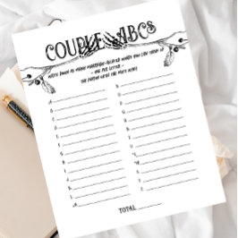 Til Death do us part | Ett par ABC-spel | B+W