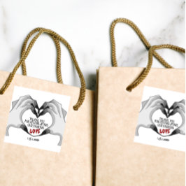 Til Death do us part | Fokus för part | FÄRG Fyrkantigt Klistermärke