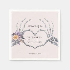 "Til Death do us part" | Halloween Bröllop Pappersservett