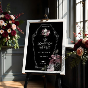 Til Death Do Us Part Halloween Gothic Blommigt Sku Poster