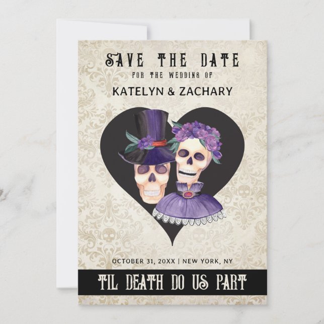 Til Death do Us Part Halloween Spara Datumet (Framsida)
