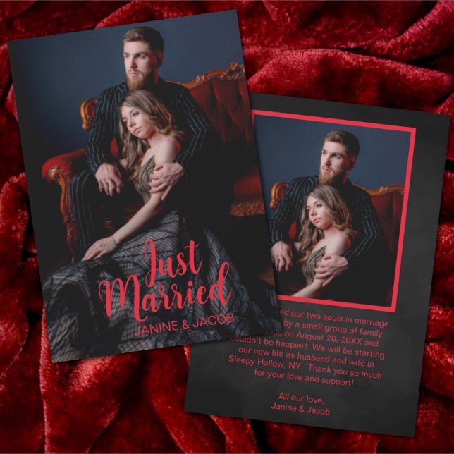 Til Death Do US Part Mörk Goth Bröllop Meddelande (Skapare uppladdad)