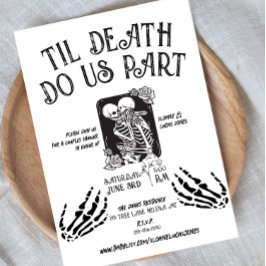 Til Death do us part | Par Shower Inbjudan | B+W