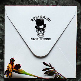 Til Death Do US Party Anpassningsbar Groom Goth Sk Självfärgande Stämpel