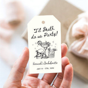 Til Death Do Us Party Bachelorette Cocktail Party Presentetikett