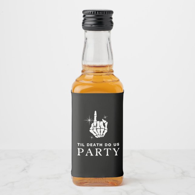 Til Death Do Us Party Bachelorette Party Spritflaskor Etikett (Framsida)