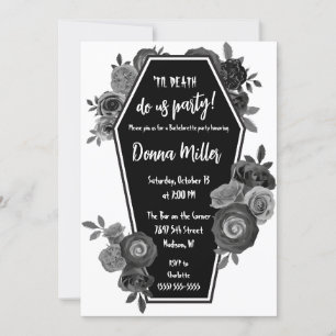 Til Death Do Us Party, Blommigt Bachelorette Party Inbjudningar