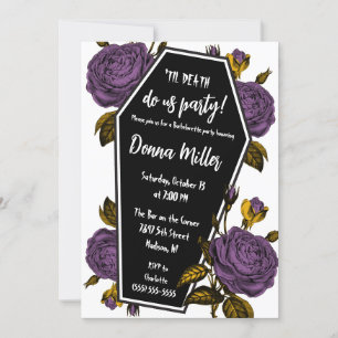 Til Death Do Us Party, Blommigt Bachelorette Party Inbjudningar