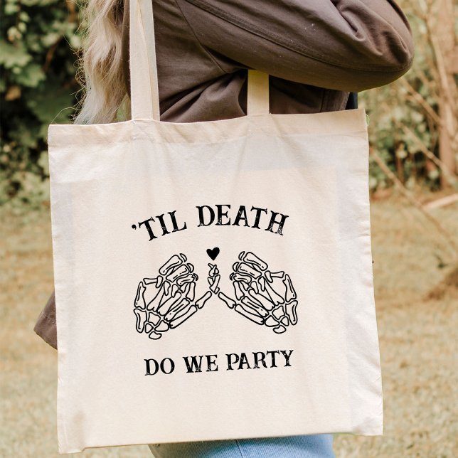 Til Death do us Party gift for Bridesmaids gotiic Tygkasse (Skapare uppladdad)