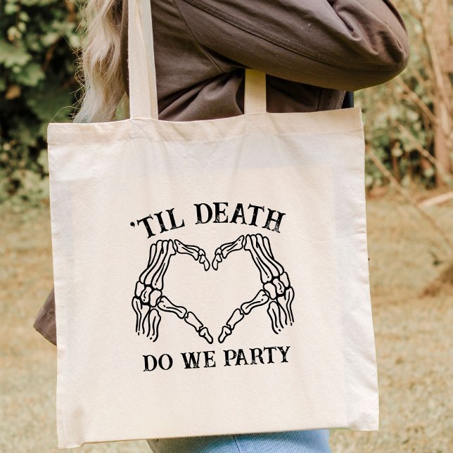 Til Death do us Party gift for Bridesmaids gotiic Tygkasse (Skapare uppladdad)