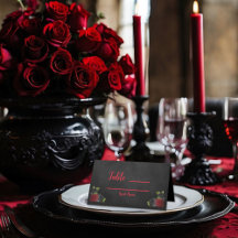 Til Death do US Party Gothic Red & Black Ro