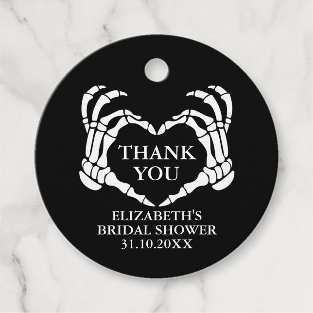 Til Death Do US Party Möhippa Tack Gåvor Etiketter (Framsida)