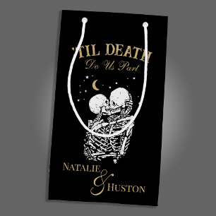 Til Death Skeleton Älskare Tarot Card Goth Bröllop
