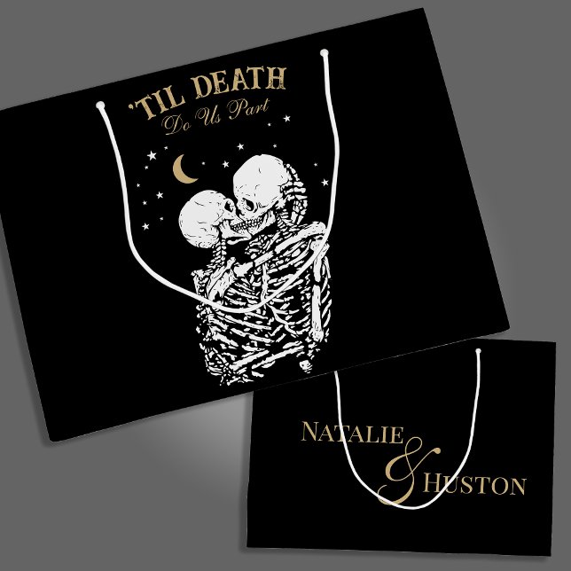 Til Death Skeleton Älskare Tarot Card Goth Bröllop (Skapare uppladdad)