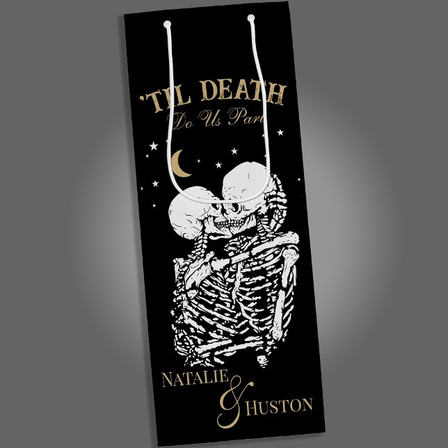 Til Death Skeleton Älskare Tarot Card Goth Bröllop (Skapare uppladdad)