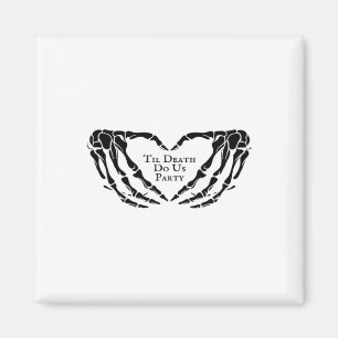 Til Death - Skeleton Heart Händer Magnet