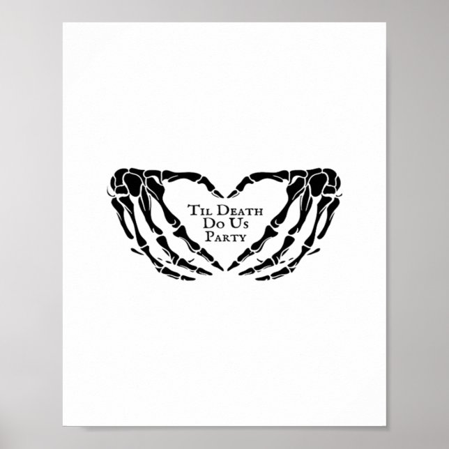Til Death - Skeleton Heart Händer Poster (Framsidan)