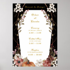 "Til Död do oss Part Halloween Välkommen Bröllop Poster