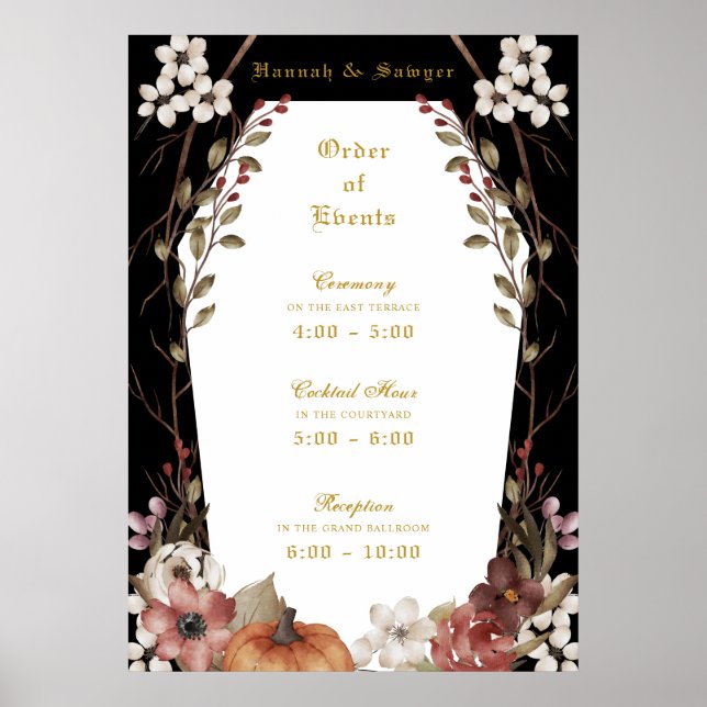 "Til Död do oss Part Halloween Välkommen Bröllop Poster (Framsidan)