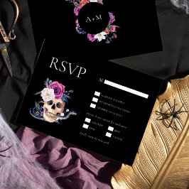 "Til Död do oss Part Lila & Black OSA Inbjudningar