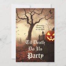 Til Död do oss Party Halloween-inbjudan