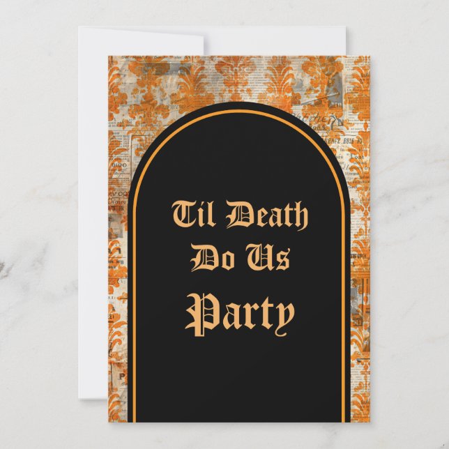 Til Död do oss Party Halloween-inbjudan Inbjudningar (Framsida)