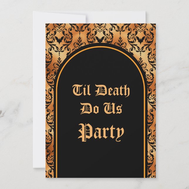 Til Död do oss Party Halloween-inbjudan Inbjudningar (Framsida)
