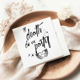 Til död gör oss party bröllopsförmån pappersservett