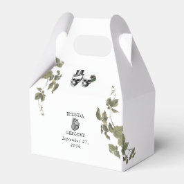 Til Död Gothic Heart Blommigt Döskallar Bröllop Presentaskar