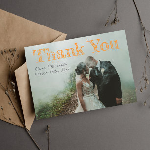 Til dödHalloween skelett- orange tack Kort