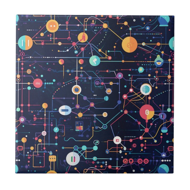 Til för digital omvandling kakelplatta (Framsidan)