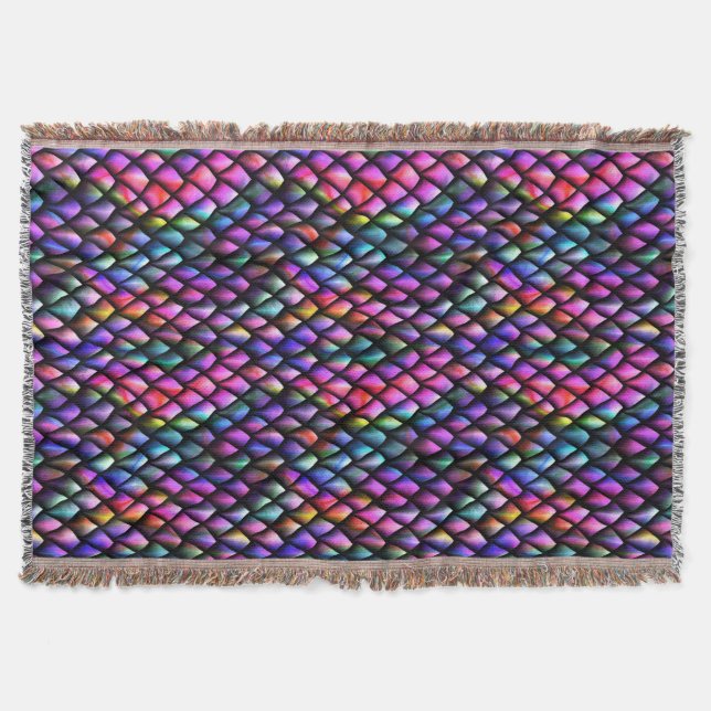 Til för regnbåge i Dragon-skala Filt (Framsidan)