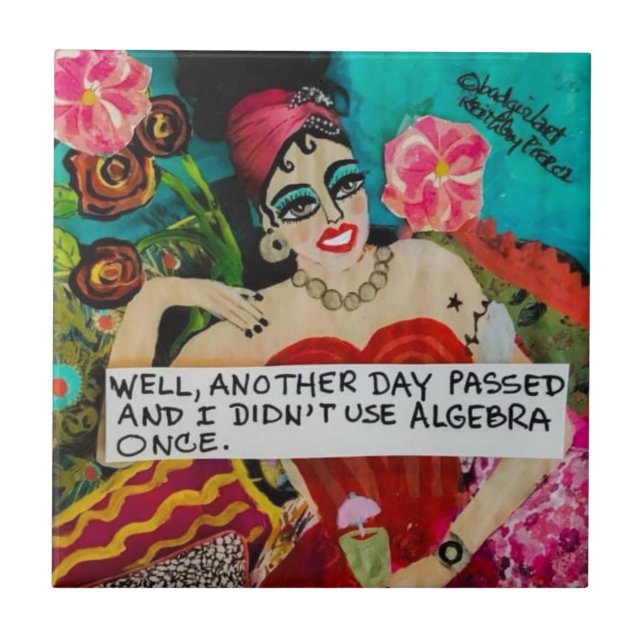 TIL,TRIVET-CERAMISTISK TID KAKELPLATTA (Framsidan)