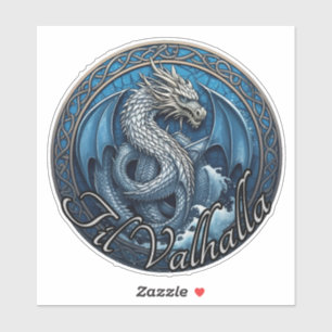 Til Valhalla Vinyl Sticker Klistermärken