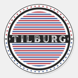 Tilburg City Pride Emblem – Dutch Identity Runt Klistermärke