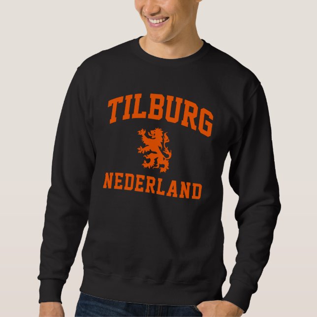 Tilburg Nederländerna Lång Ärmad Tröja (Framsida)