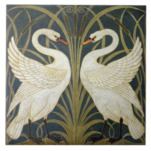 Tile art nouveau stil dekorativ fireplace kakelplatta
