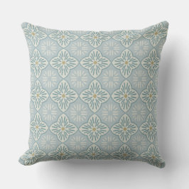 Tile casablanca graphic in dusty blue pattern kudde