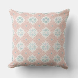 Tile casablanca graphic in pink pastel pattern kudde