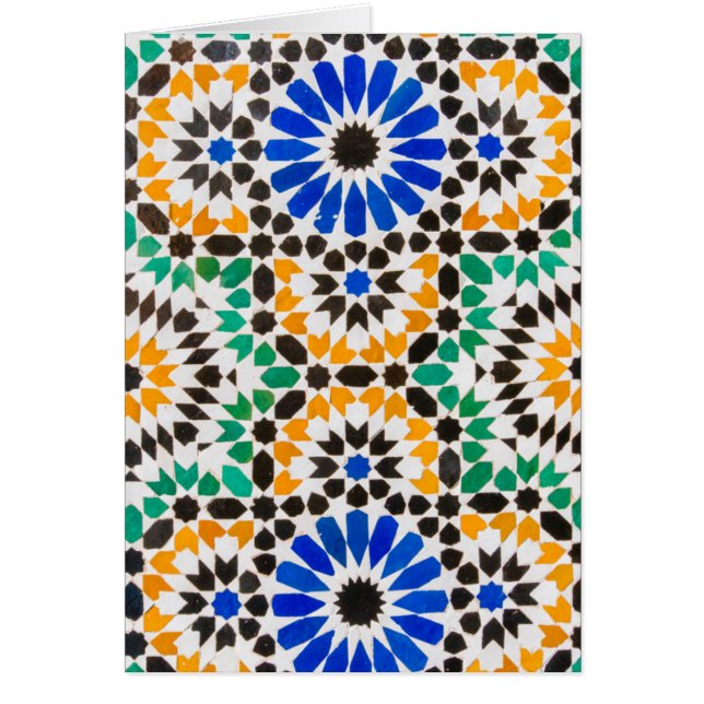 Tile dekoration i Bahia Palace Hälsningskort (Framsidan)