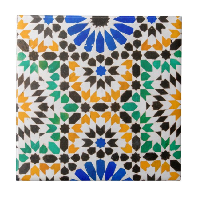 Tile dekoration i Bahia Palace Kakelplatta (Framsidan)