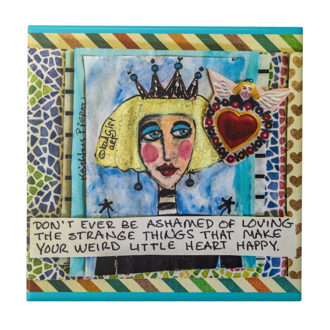 TILE-DON'T ÄR NÅGONSIN SKAMSEN AV ATT ÄLSKA KAKELPLATTA (Framsidan)