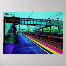 Tile Hill järnvägsstation Pop Art-stil